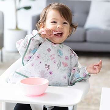 Bumkins Sleeved Bib for Girl or Boy, Baby and Toddler for 6-24 Mos, Essential Must Have for Eating, ...