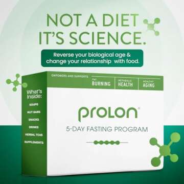 Prolon 5 Day Fasting Kit | Fasting Program for Women & Men | Developed to Not Break Your Fast | Low Calorie Pre Made Meals & Snacks | Plant Based Ingredients for Diet Support | Version 3 Kit