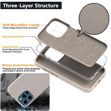 CUCELL iPhone 13 Pro Max Case | Liquid Silicone | Durable Protection | Slim Design