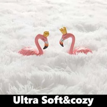 EVOIONOS White Hexagon Rug for Princess Tent, Fluffy Area Rug for Kids Room, 4x4.6 Feet Hexagon Rug for Girls Tent, Furry Soft Nursery Rug, Fuzzy Plush Carpet for Teen Girls Bedroom