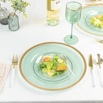 Elegant PLASTICPRO Green Wine Cups Set for Celebrations