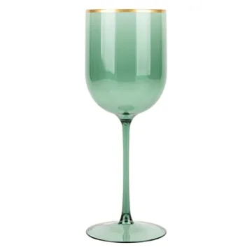 Elegant PLASTICPRO Green Wine Cups Set for Celebrations
