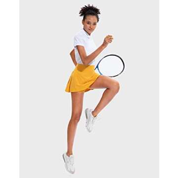 Soothfeel Pleated Tennis Skirt for Women with Pockets