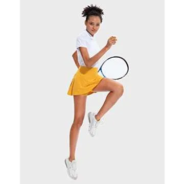 Soothfeel Pleated Tennis Skirt for Women with Pockets