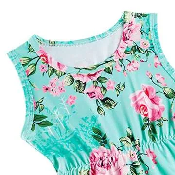 BFUSTYLE Flower Baby Girls Romper with Headband Summer Outfit