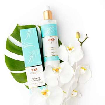 PURE FIJI Body Lotion Hydrating - Moisturizing Lotion for Dry Skin with Coconut Milk and Vitamin E, Organic Body Lotion For Women and Men, White Gingerlily Scent, 12 oz