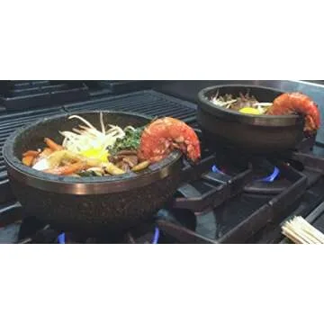 Spiceberry Home Granite Stone Dolsot Bibimbap Bowls, 32-Oz (Large Personal Size), Set of 2
