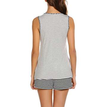 Stylish Ekouaer Maternity Pajamas Set for Comfort