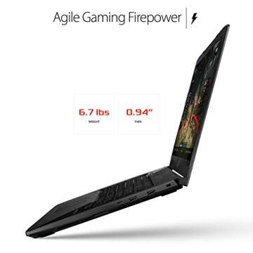 ASUS ROG STRIX GL703VD 17.3” Gaming Laptop, GTX 1050 4GB, Intel Core i7 2.8 GHz, 16GB DDR4, 1TB FireCuda SSHD, RGB Keys