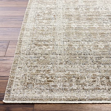 Vintage Brown Washable Outdoor Area Rug by Becki Owens