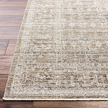 Vintage Brown Washable Outdoor Area Rug by Becki Owens