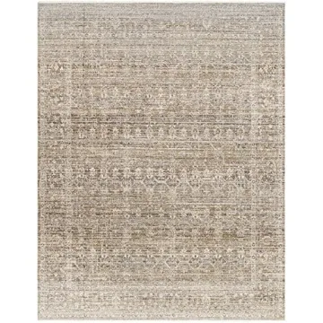 Vintage Brown Washable Outdoor Area Rug by Becki Owens