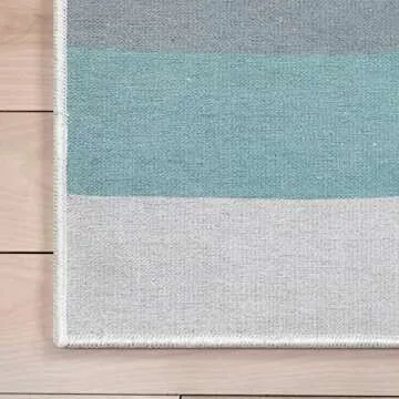 Well Woven Kids Rugs Kaleidoscope Rainbow 5' x 7' Multi Color Pastel Modern Flat-Weave Area Rug