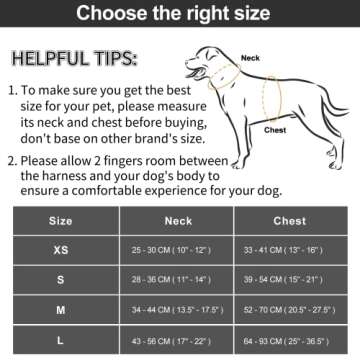 No Pull Lightweight Dog Harness: Adjustable Durable Breathable Mesh Pet Vest Harness with Soft & Com...