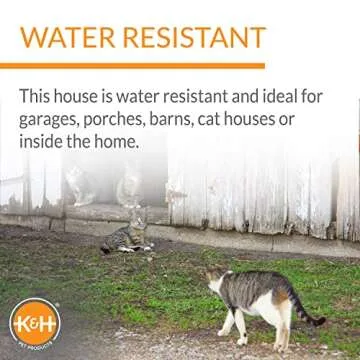 K&H Heated Birchwood Kitty Home for Outdoor Cats