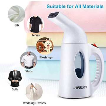 URPOWER Steamer for Clothes Steamer, Portable Handheld Garment Fabric Steamer Fast Heat-up Powerful Clothes Steamer with High Capacity for Home and Travel - Not for Abroad