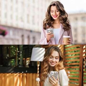 ICEDIO Clear iPhone 11 Pro Case with Stylish Floral Design, Protective & Slim Fit