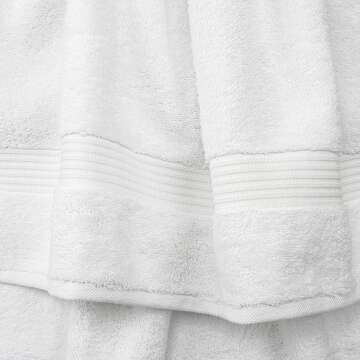 Cotton Paradise Towel Set - 6 Premium Towels in White