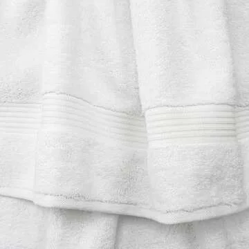 Cotton Paradise Towel Set - 6 Premium Towels in White