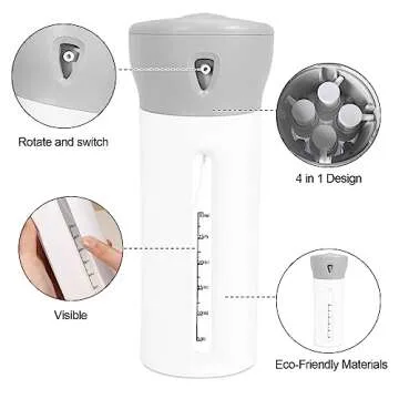 Harewu Portable Travel Liquid Dispenser Container for Toiletries
