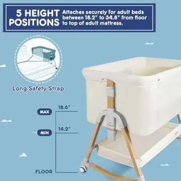 HARPPA Cuddly Bassinet: 3-in-1 Baby Bedside Sleeper