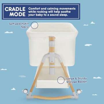 HARPPA Cuddly Bassinet: 3-in-1 Baby Bedside Sleeper