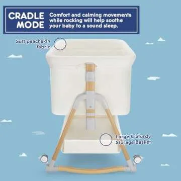 HARPPA Cuddly Bassinet: 3-in-1 Baby Bedside Sleeper