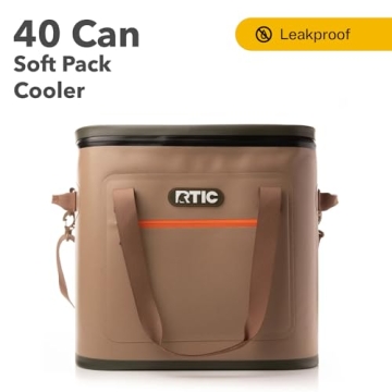 RTIC Soft Cooler 40 Can for Beach, Travel & Camping