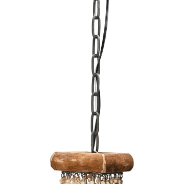 Rustic Wood & Metal Framed Chandelier for Cozy Spaces
