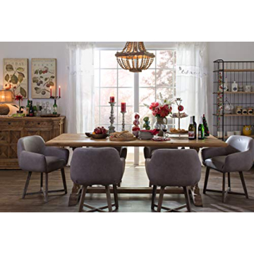 Rustic Wood & Metal Framed Chandelier for Cozy Spaces