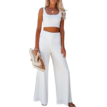 Onedreamer Women's 2 Piece Ribbed Knit Outfits for Comfort