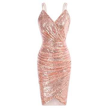 GRACE KARIN Sequin Bodycon Midi Dress - Glamorous Party Wear