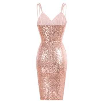 GRACE KARIN Sequin Bodycon Midi Dress - Glamorous Party Wear