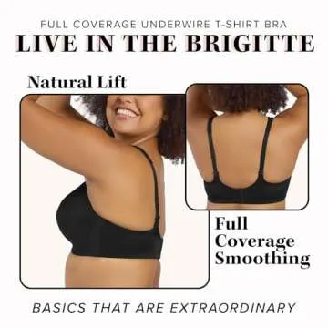 Leading Lady Brigitte Full Coverage Wireless Bra - Molded, Padded, Seamless Bra