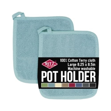 Ritz Terry Potholder & Hot Pad - Durable Heat Resistant Cotton