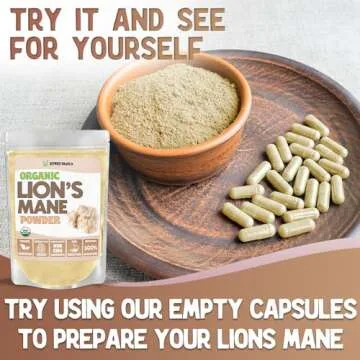 XPRS Nutra Organic Lion's Mane Mushroom Powder - Premium for Mental Clarity, Cognition and Immunity - Vegan Friendly (8 oz)
