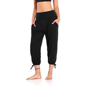 DIBAOLONG Women's Comfy Yoga Pants Capri - Soft & Stylish Joggers