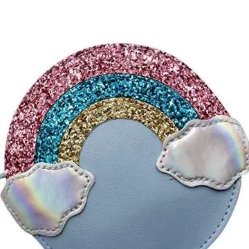 Cute Rainbow Crossbody Purse for Toddler Girls