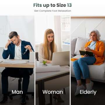 Snailax Shiatsu Foot Massager with Heat, Deep Kneading, Compression, Vibration,FSA HSA Eligible,Electric Foot Massage Machine for Plantar Fasciitis,Neuropathy,Foot Warmer,Remote Control,Size 13,Gifts