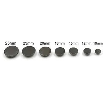 10PCS Gold Metal Flat Buttons for Women's Fashion