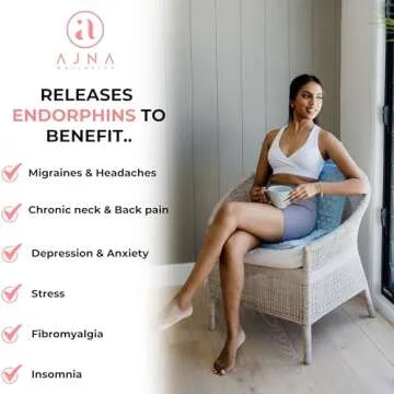 Acupressure Mat and Pillow Set - Ideal for Back Pain Relief and Neck Pain Relief - FSA/HSA Eligible - Advanced Stress Reliever - Muscle Relaxant - Free Tote Bag - Eco Lite (Sky Blue)