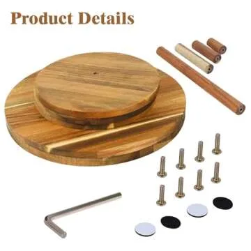 HZE 4 Tier Cupcake Stand, Farmhouse Wood Cake Stand with Tiered Tray Decor, Round Cupcake Display Stand for 50 Cupcakes for Birthday Graduation Baby Shower Tea Party