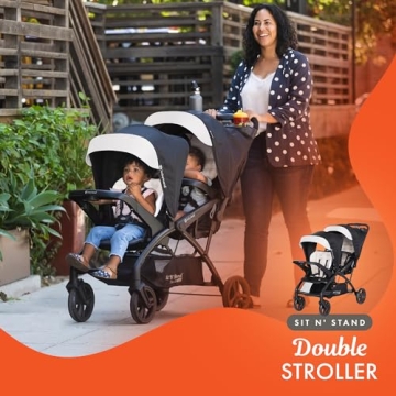 Baby Trend Sit N' Stand Double Stroller & Car Seat Combo