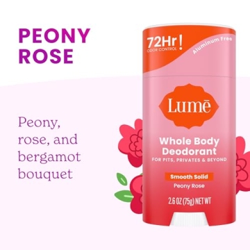 Lume Solid Deodorant - 72 Hour Odor Control, Fragrance Free
