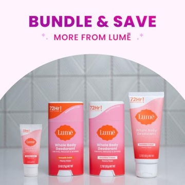 Lume Solid Deodorant - 72 Hour Odor Control, Fragrance Free