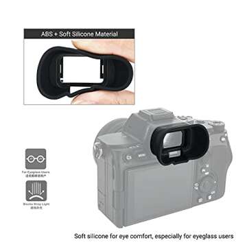 Comfortable Soft Silicon Viewfinder Eyecup for Sony Alpha Cameras