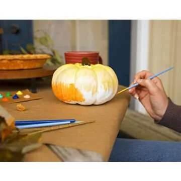 Elanze Designs Classic White 6 inch Resin Harvest Decorative Pumpkins Pack of 4