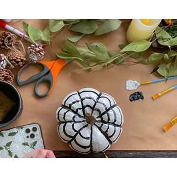 Elanze Designs Classic White 6 inch Resin Harvest Decorative Pumpkins Pack of 4