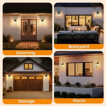 Elegant Dusk to Dawn Outdoor Wall Light Fixtures 2-Pack