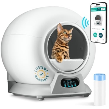 PetCove Self Cleaning Litter Box for Multiple Cats - Smart & Odor-Free